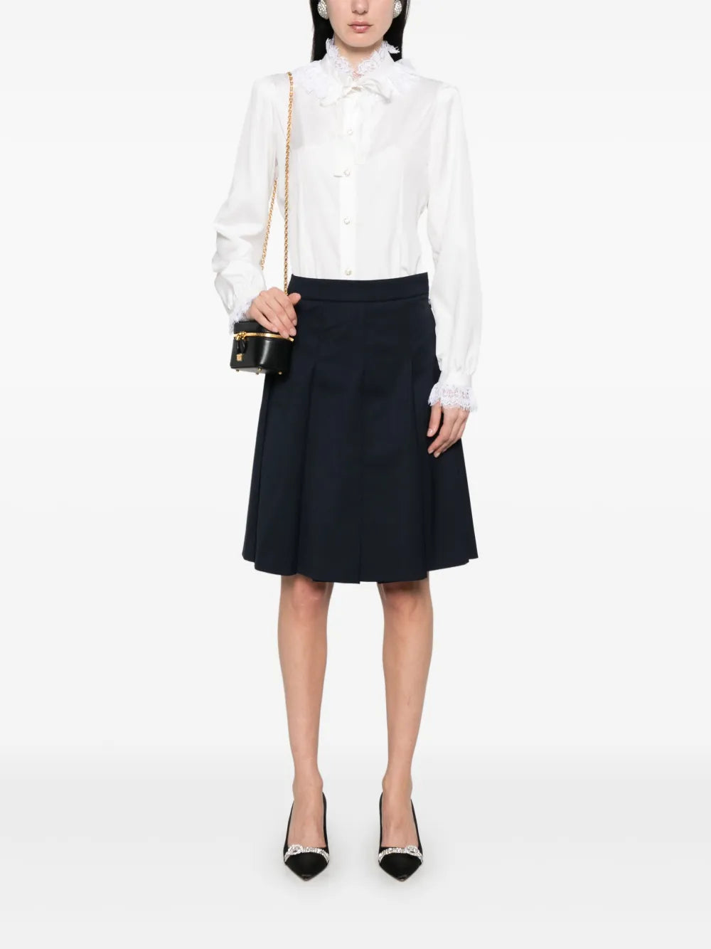 Alessandra Rich silk poplin shirt