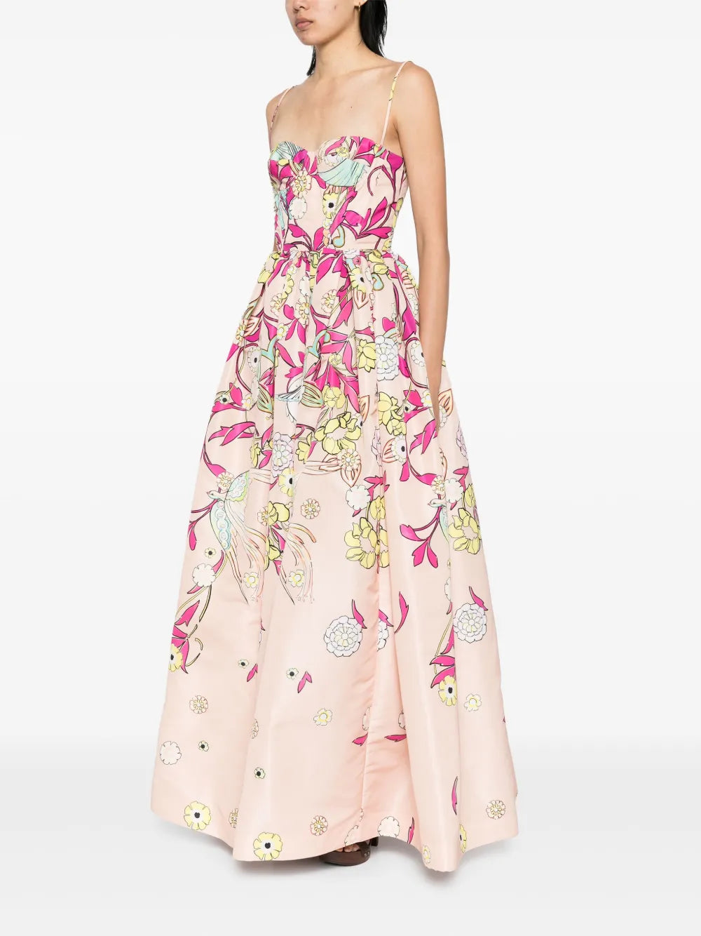 Zuhair Murad  floral scent-printed faille dress