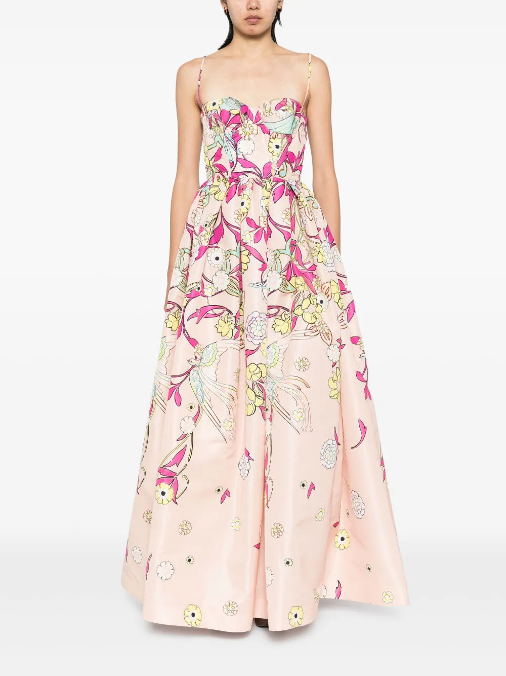 Zuhair Murad  floral scent-printed faille dress