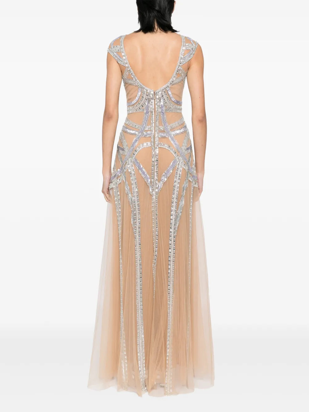 Zuhair Murad  roads-embroidered flared gown