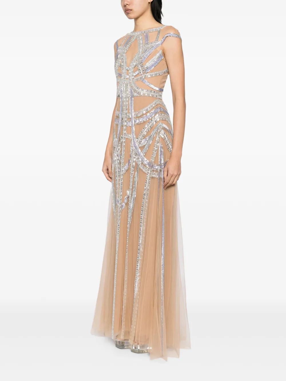 Zuhair Murad  roads-embroidered flared gown