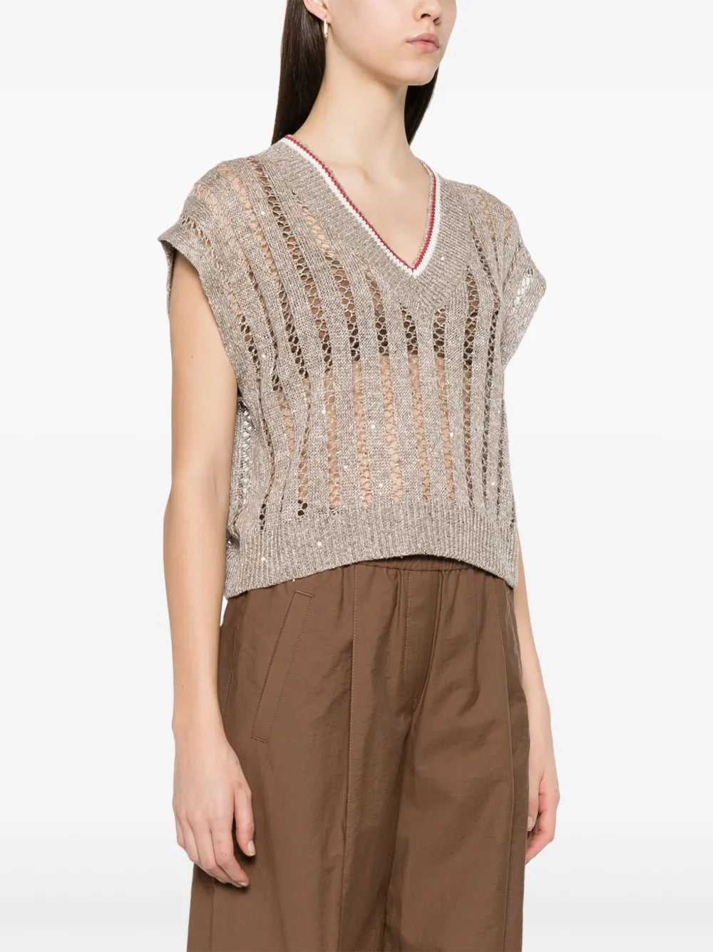 Brunello Cucinelli  ribbed T-shirt