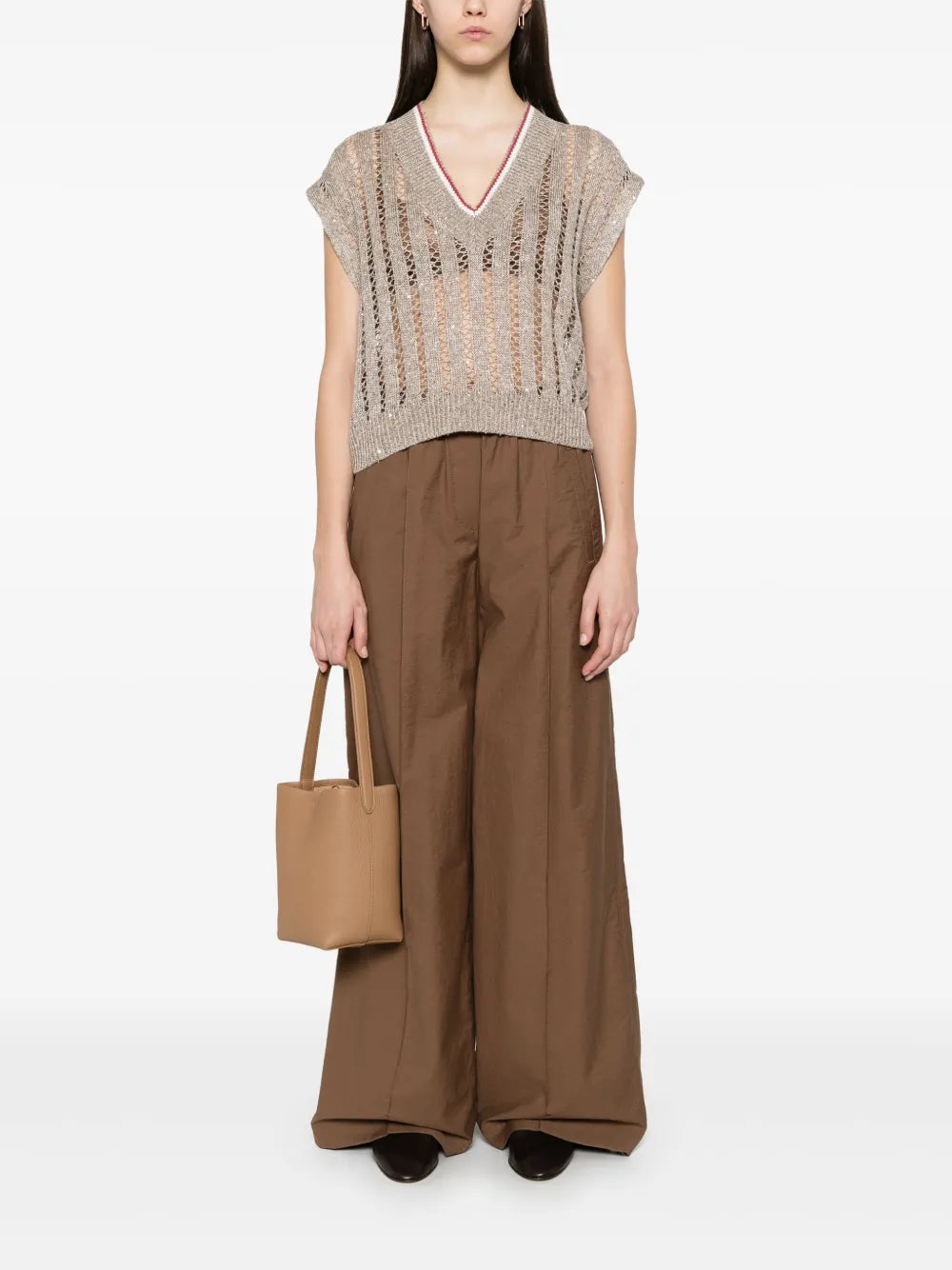 Brunello Cucinelli  ribbed T-shirt