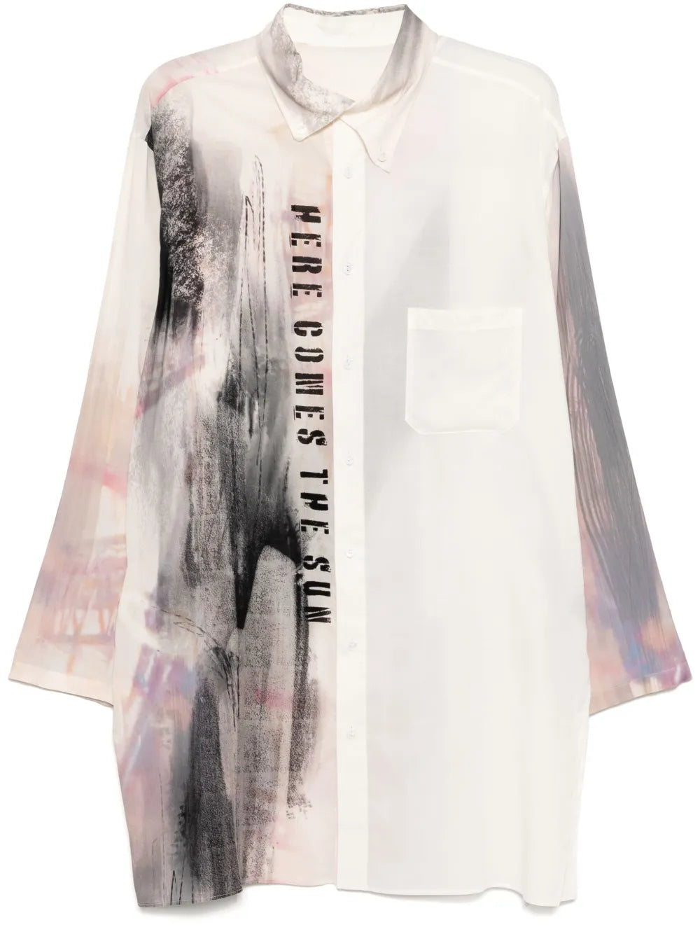 Yohji Yamamoto  graphic-print shirt