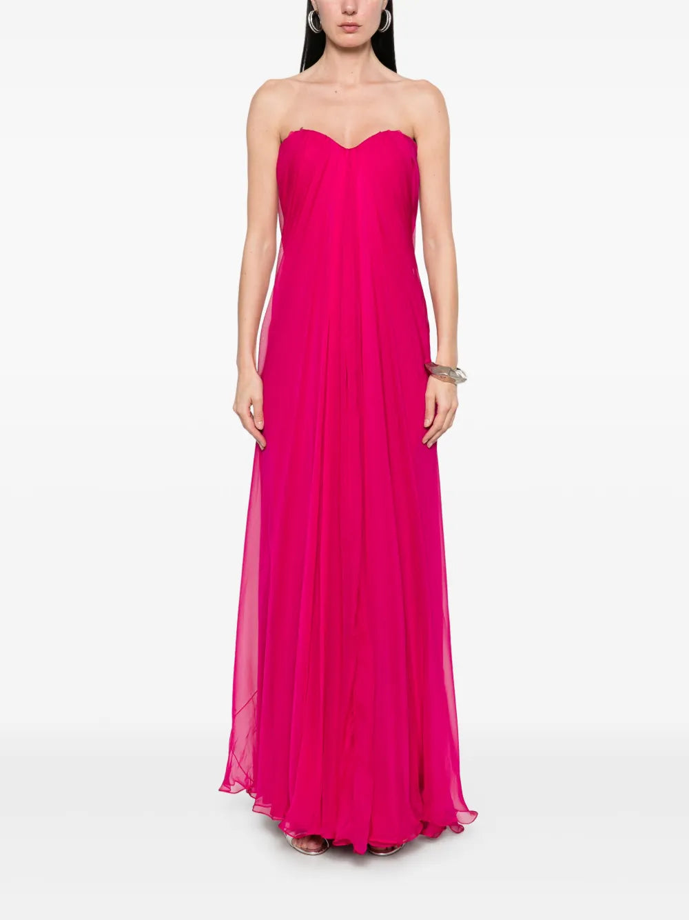 Alexander McQueen  draped maxi dress