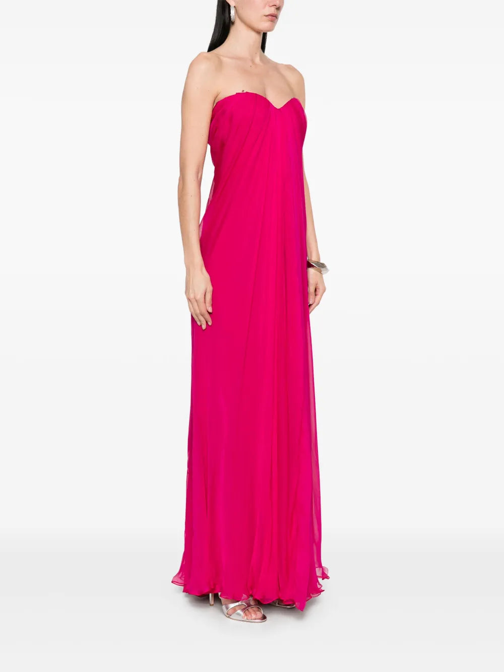 Alexander McQueen  draped maxi dress