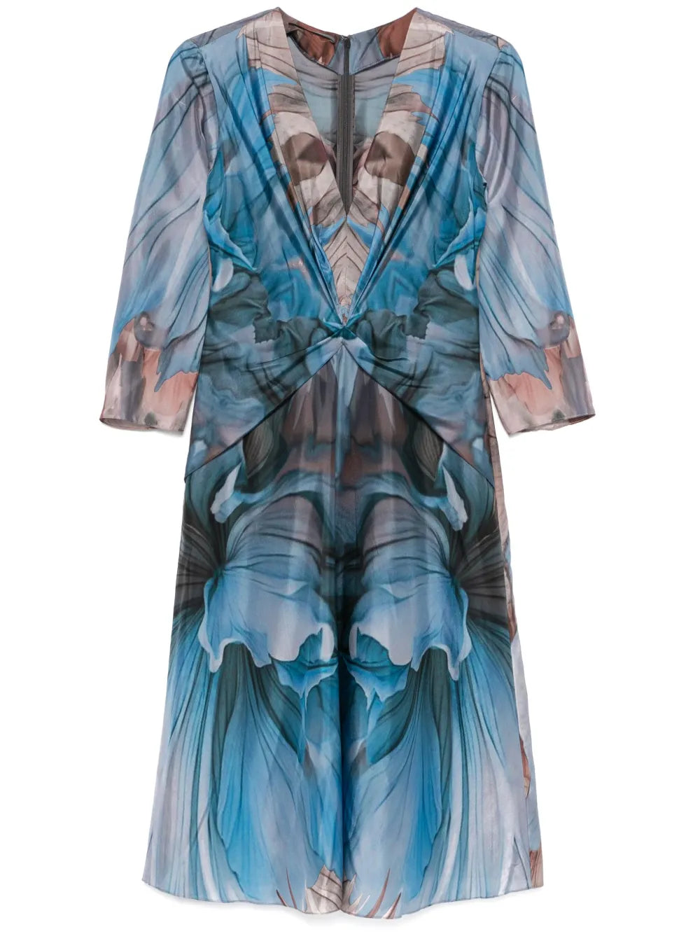 Alberta Ferretti  abstract-print midi dress
