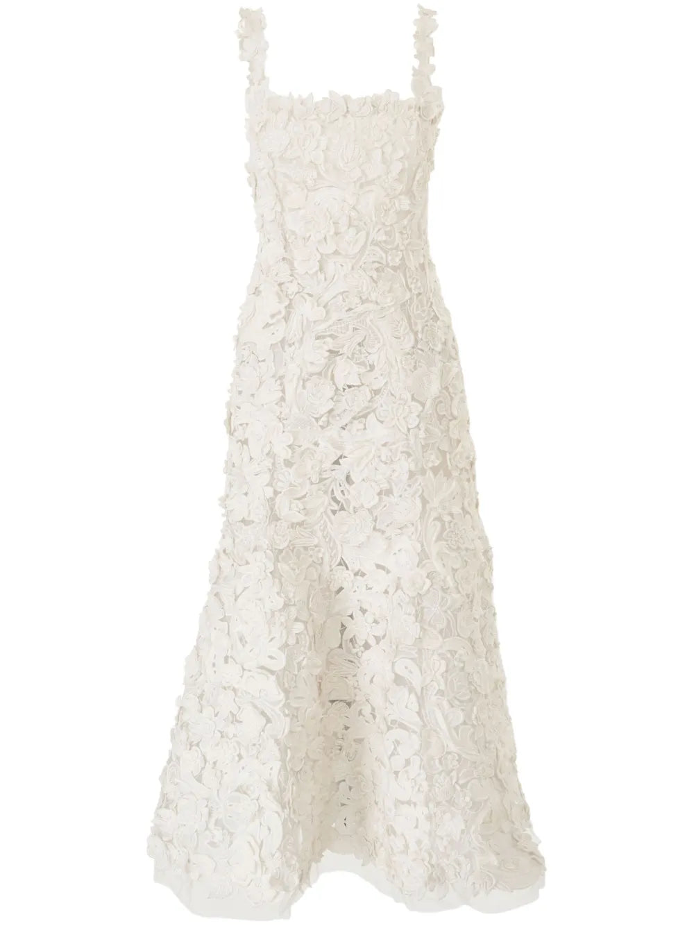 Carolina Herrera  embroidered midi dress