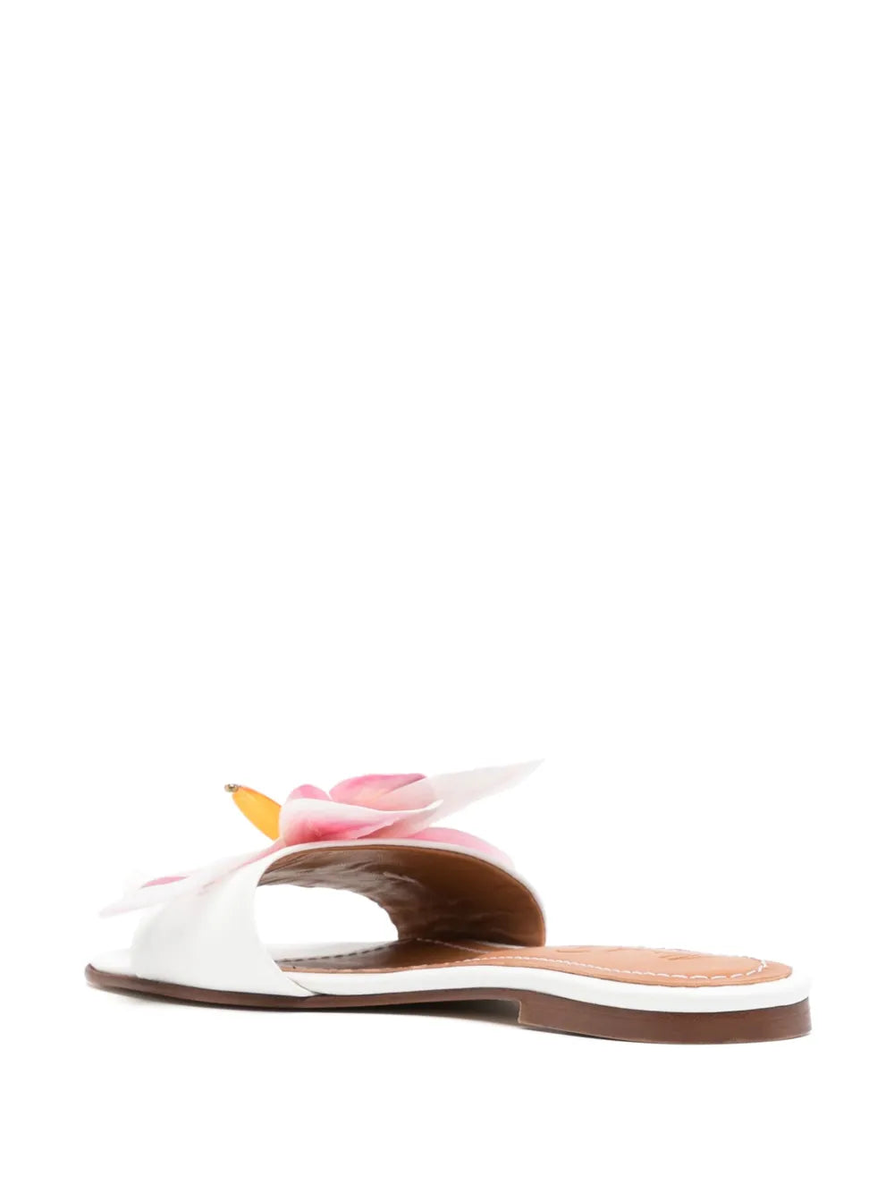 Alameda Turquesa  flower leather sandals