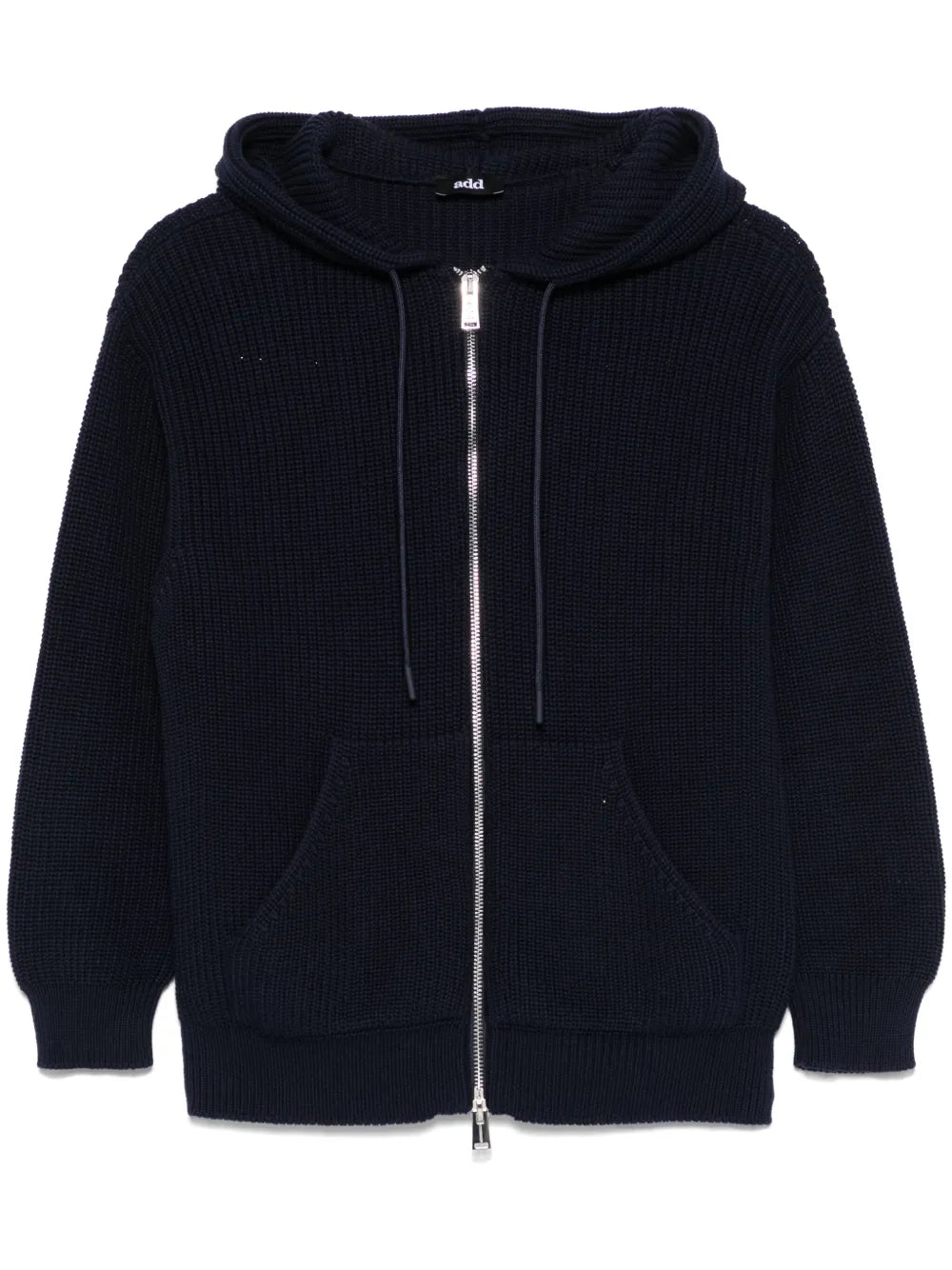 Add  ribbed-knit hoodie