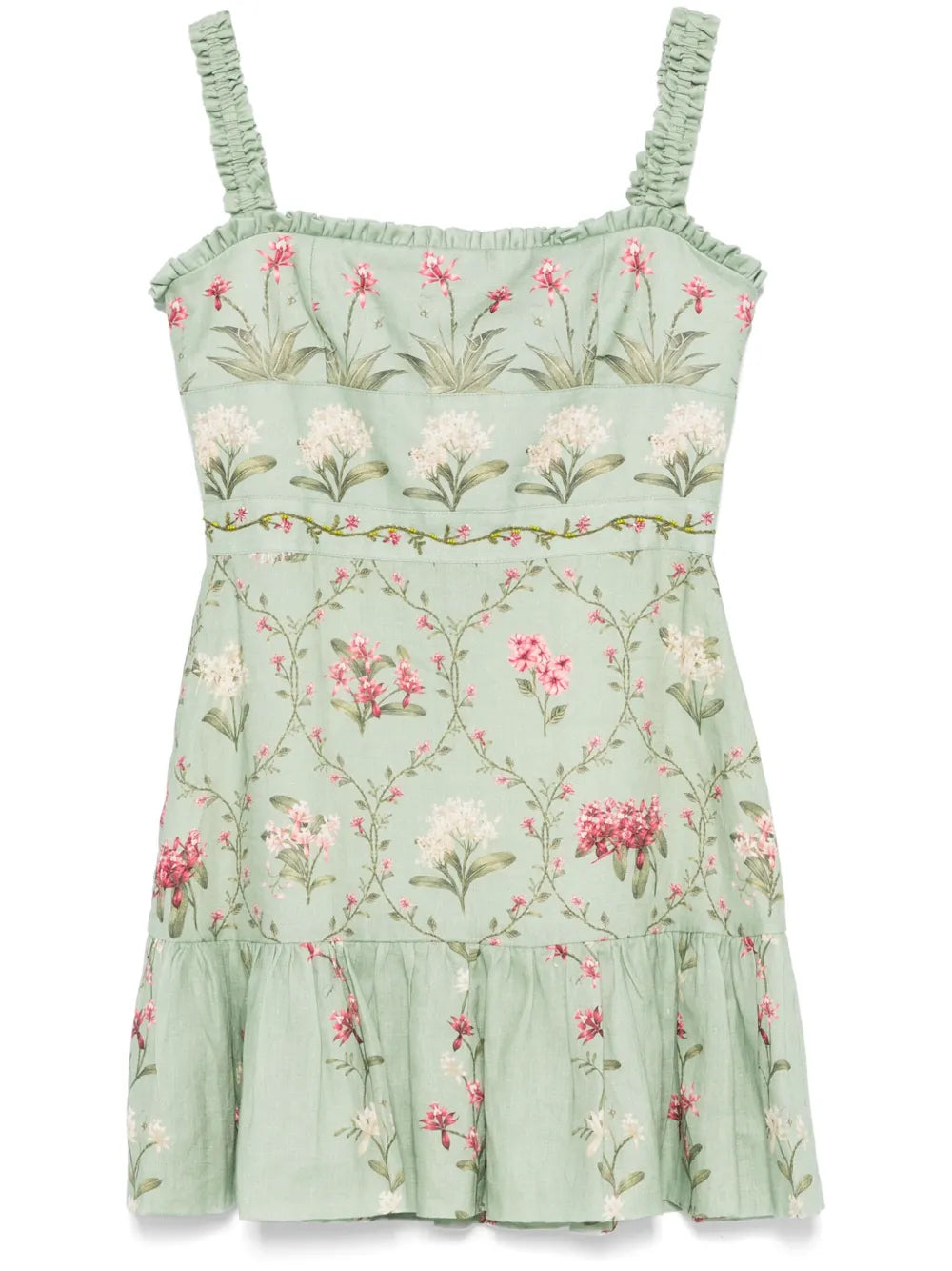 Agua Bendita  Nieve Orquidea mini dress