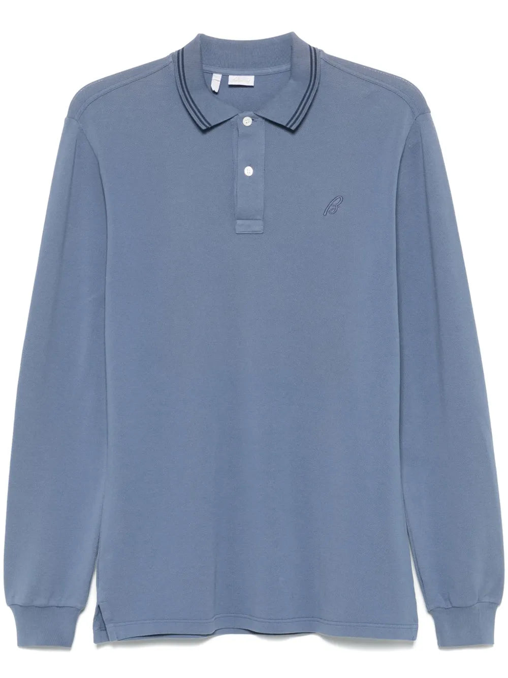 Brioni  logo-embroidered polo shirt