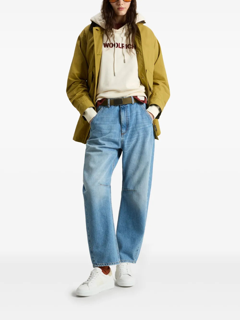 Woolrich  logo-embroidered hoodie