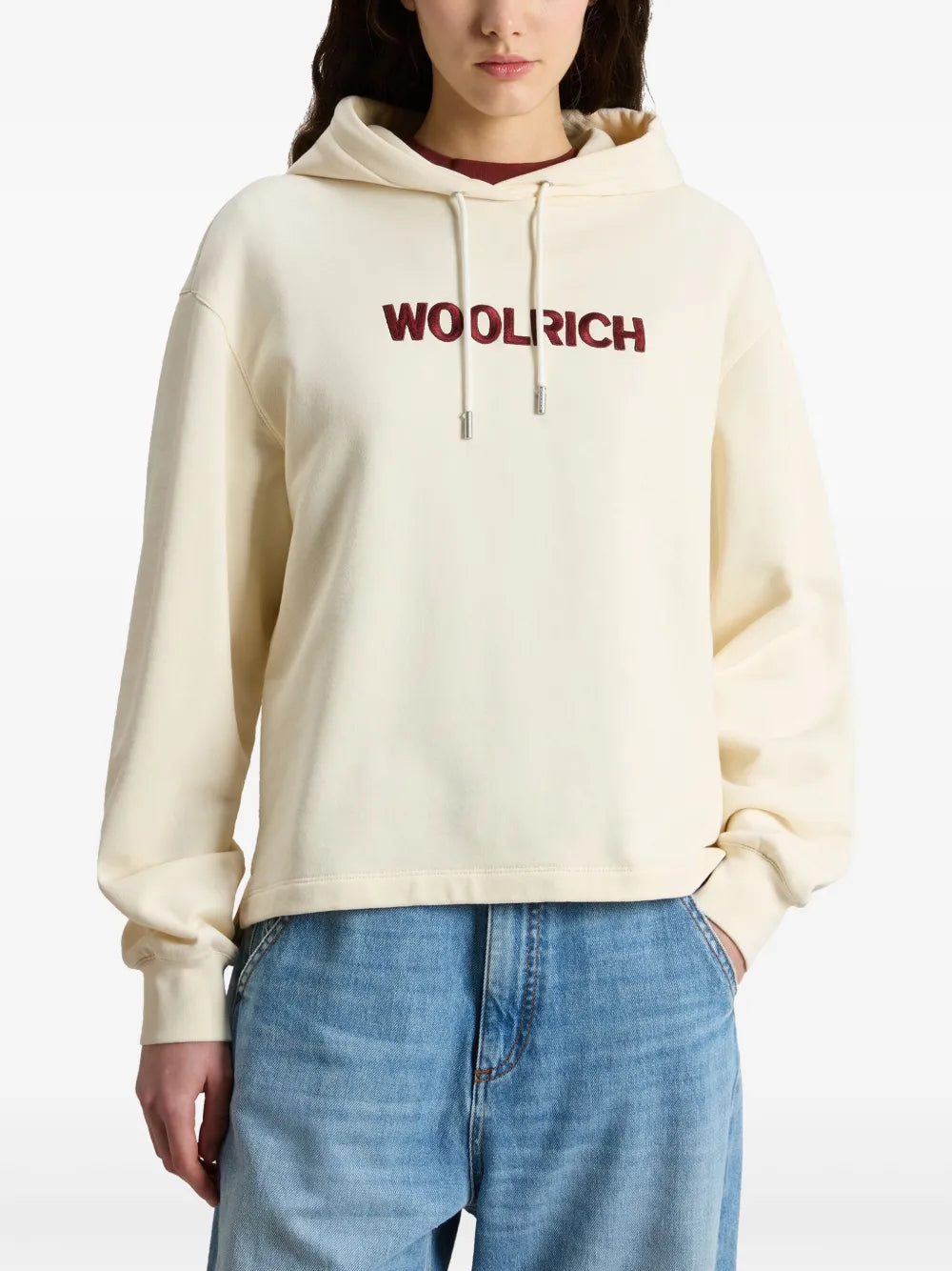 Woolrich logo-embroidered hoodie
