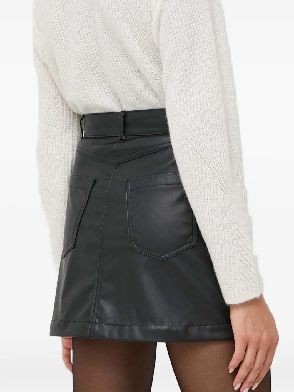 BOSS  pocket leather mini skirt