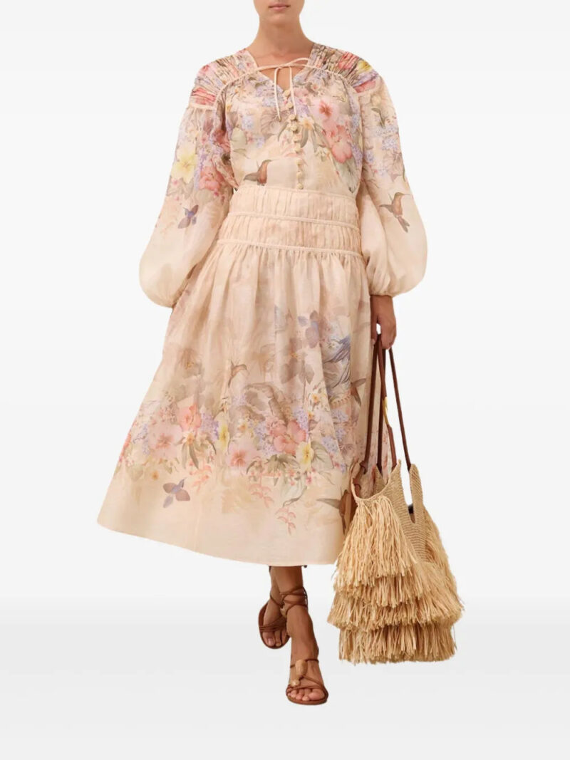 ZIMMERMANN  Illuminate midi skirt