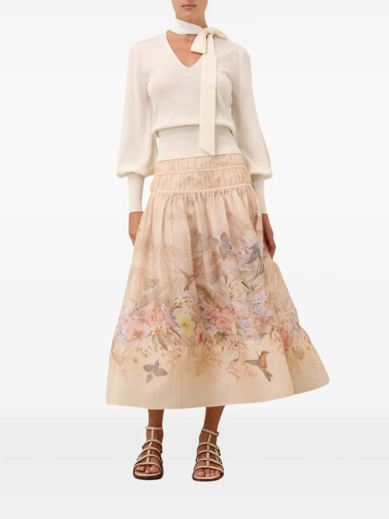 ZIMMERMANN  Illuminate midi skirt