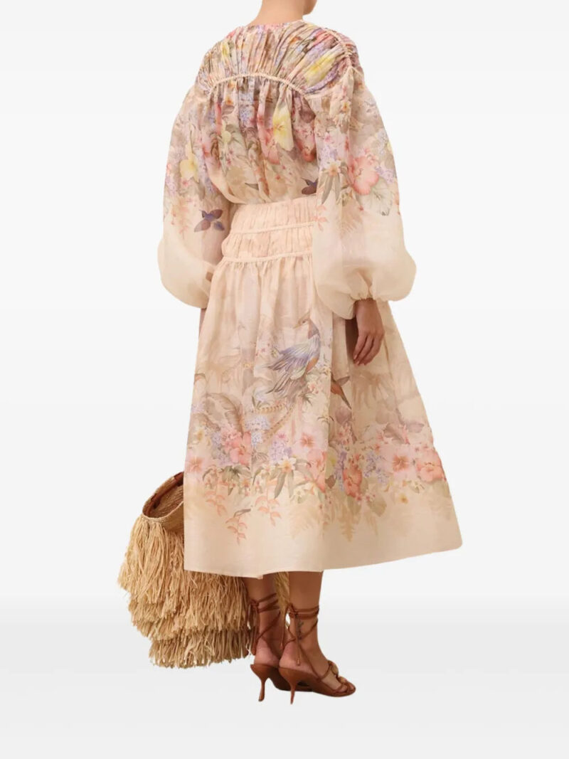 ZIMMERMANN  Illuminate midi skirt