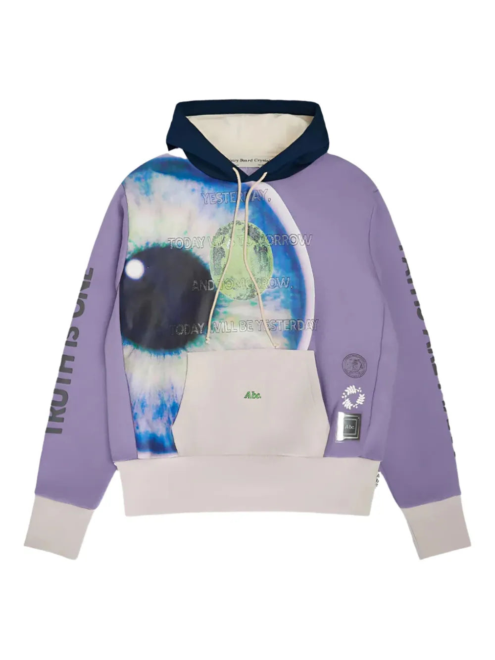 Advisory Board Crystals  Birthstone August eye-print pullover hoodie