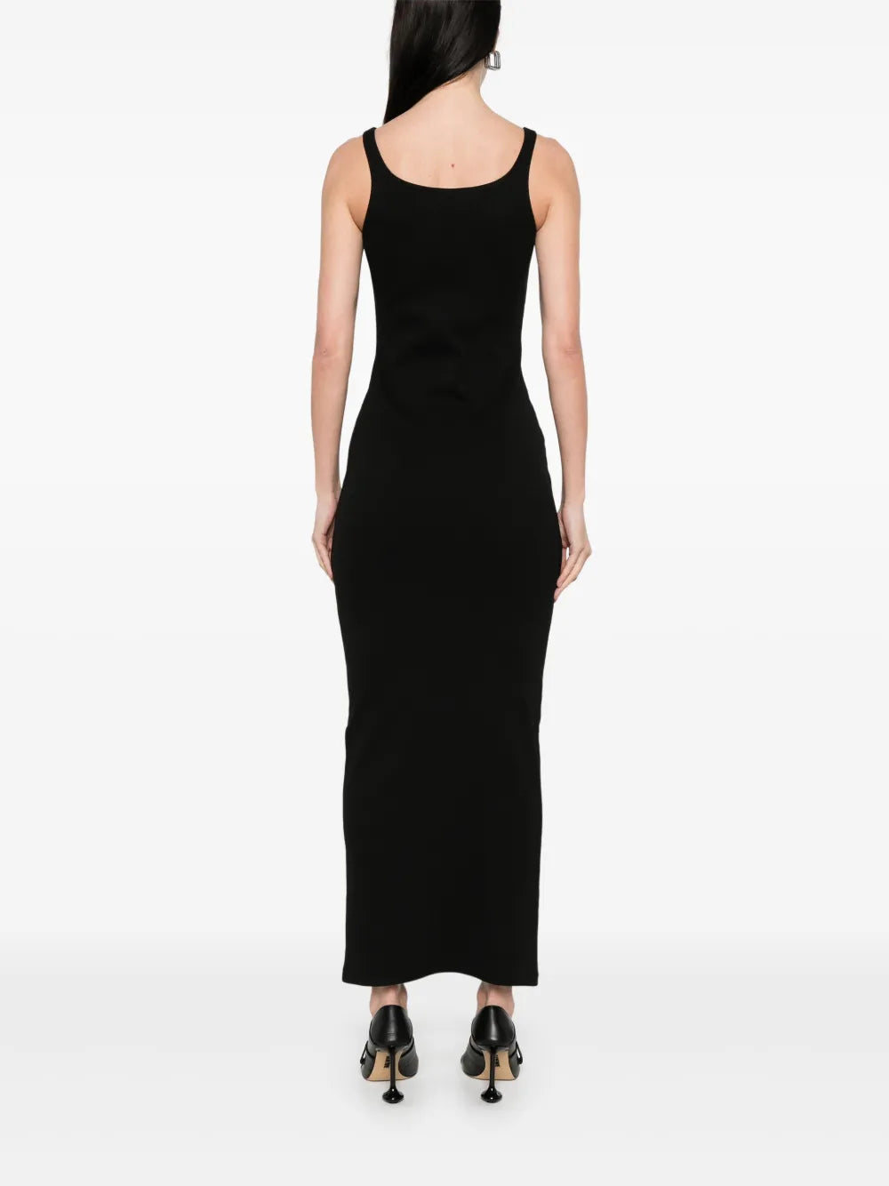 Blumarine floral-brooch maxi dress