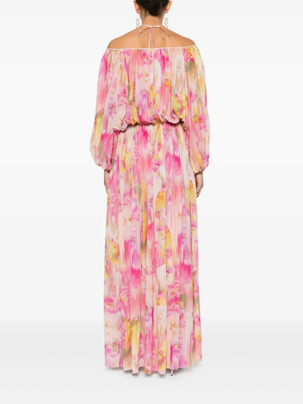 Blumarine  floral-print georgette maxi dress