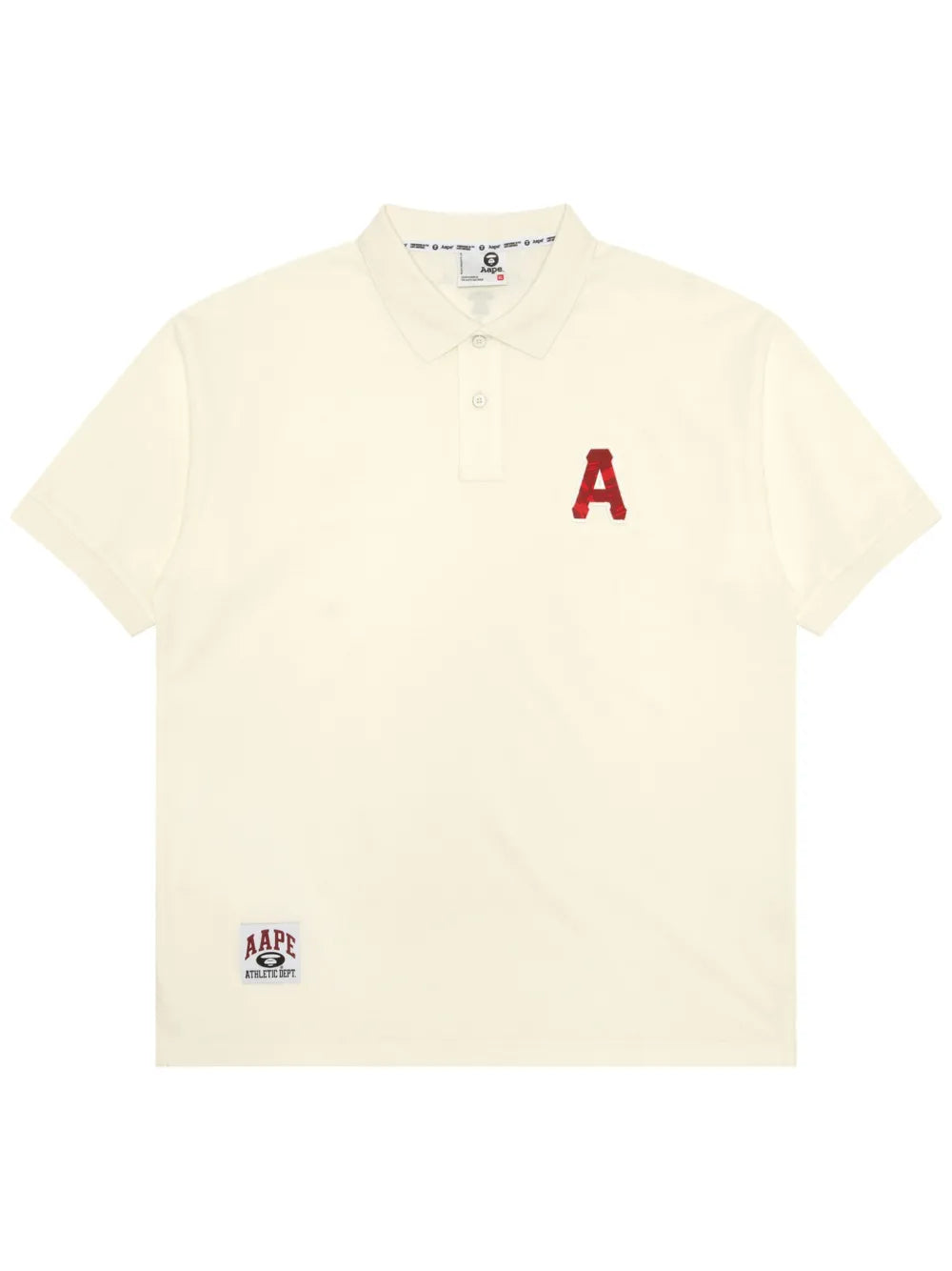AAPE BY *A BATHING APE®  logo-patch polo shirt