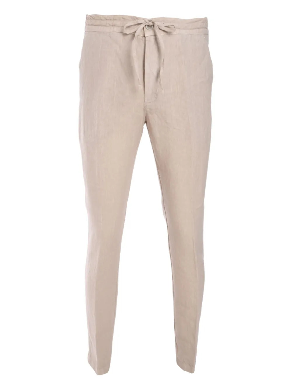 120% Lino  drawstring-waist trousers