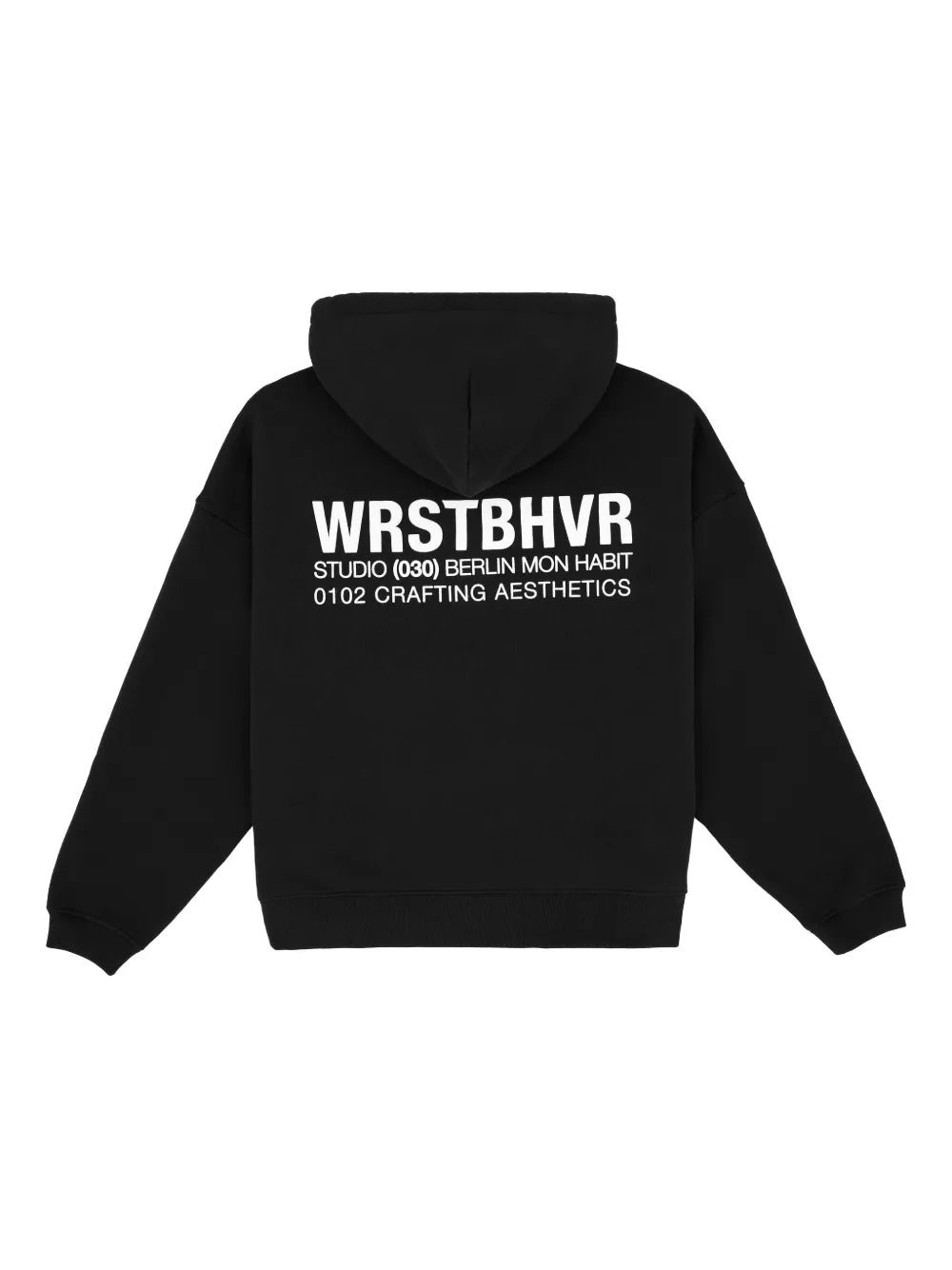 WRSTBHVR logo-print hoodie