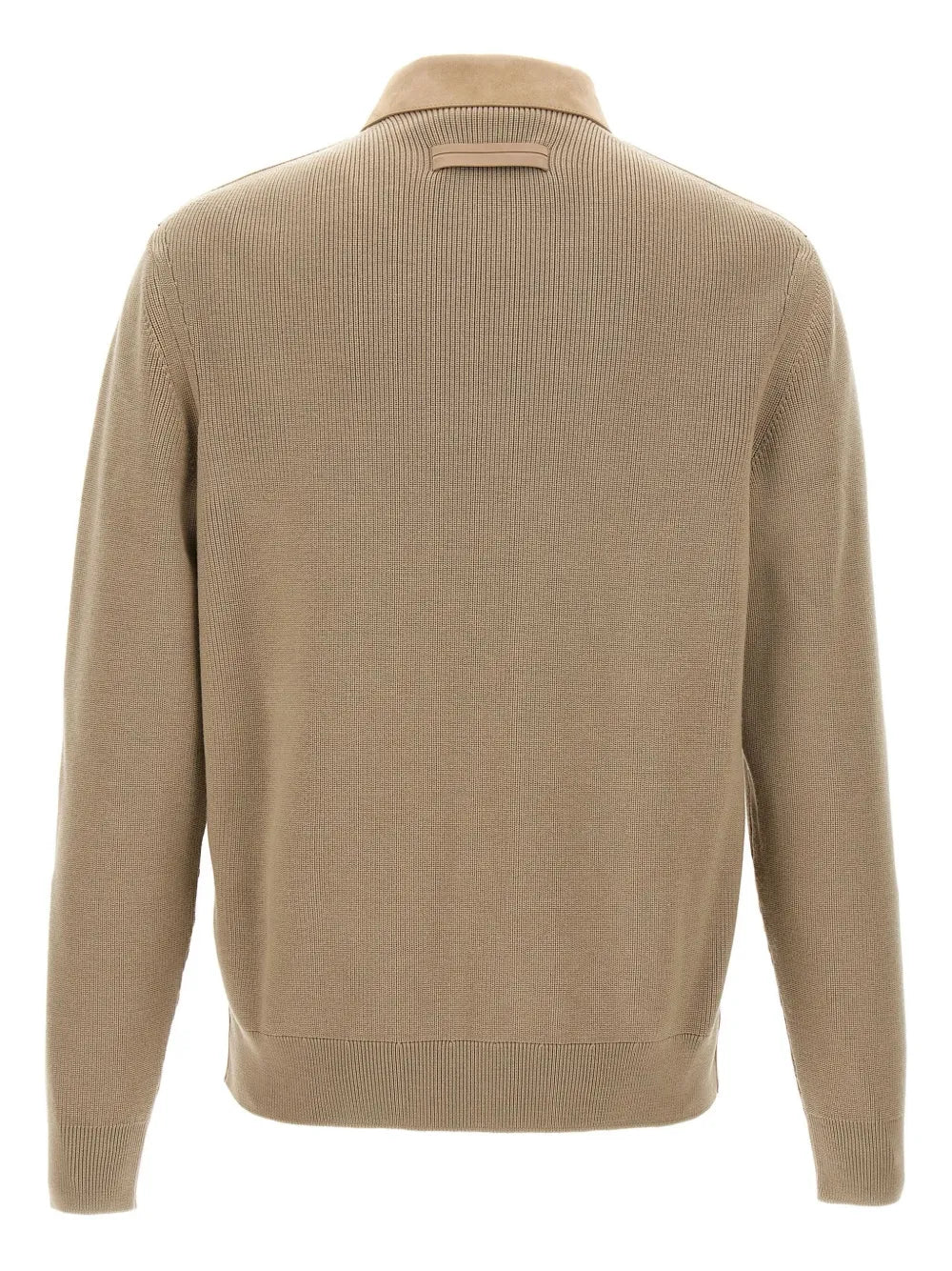Zegna two-material overshirt
