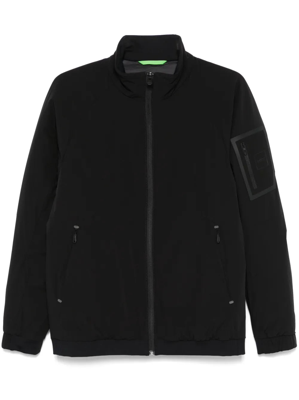 BOSS  logo-patch padded jacket