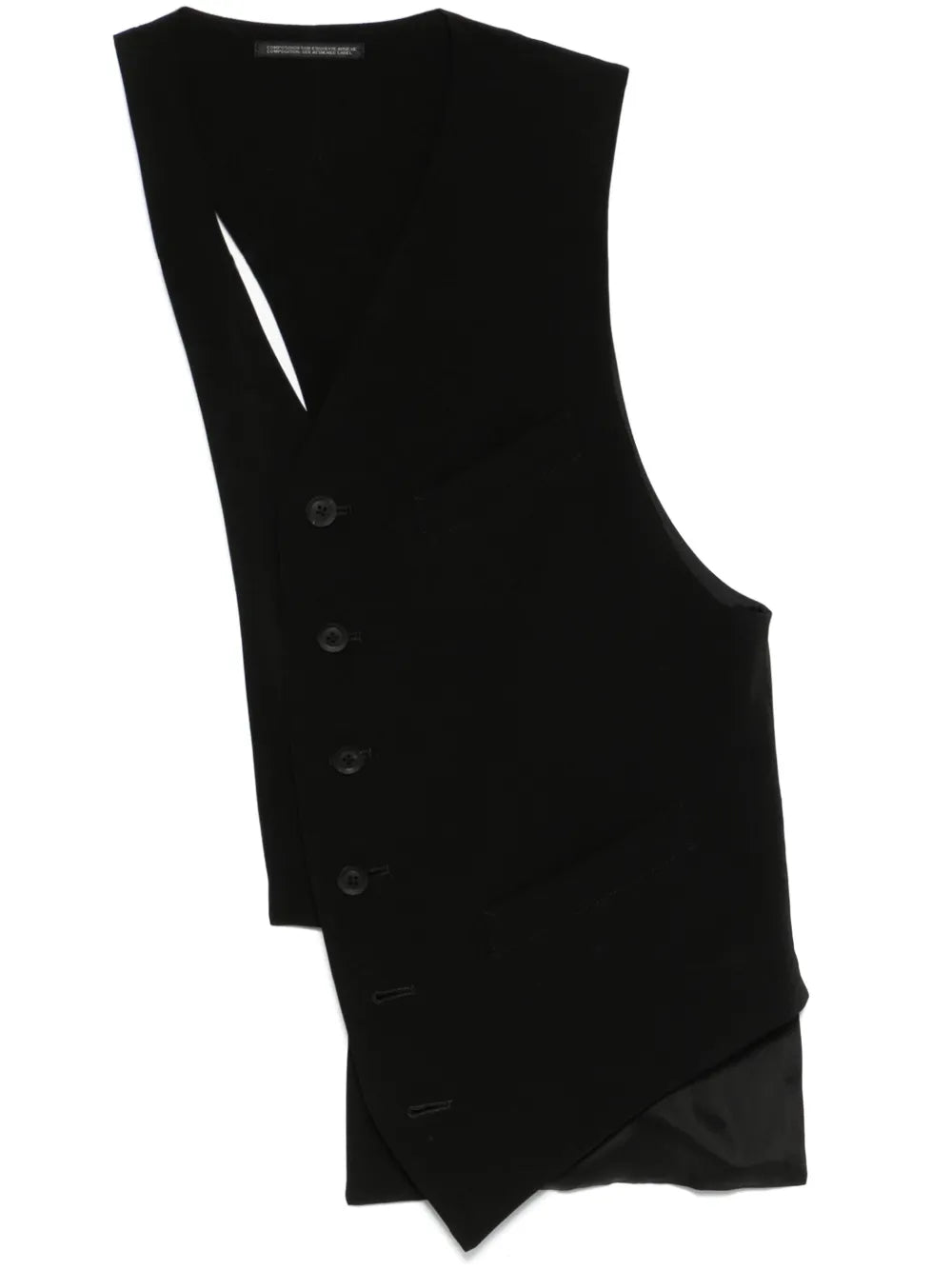 Yohji Yamamoto  asymmetric waistcoat