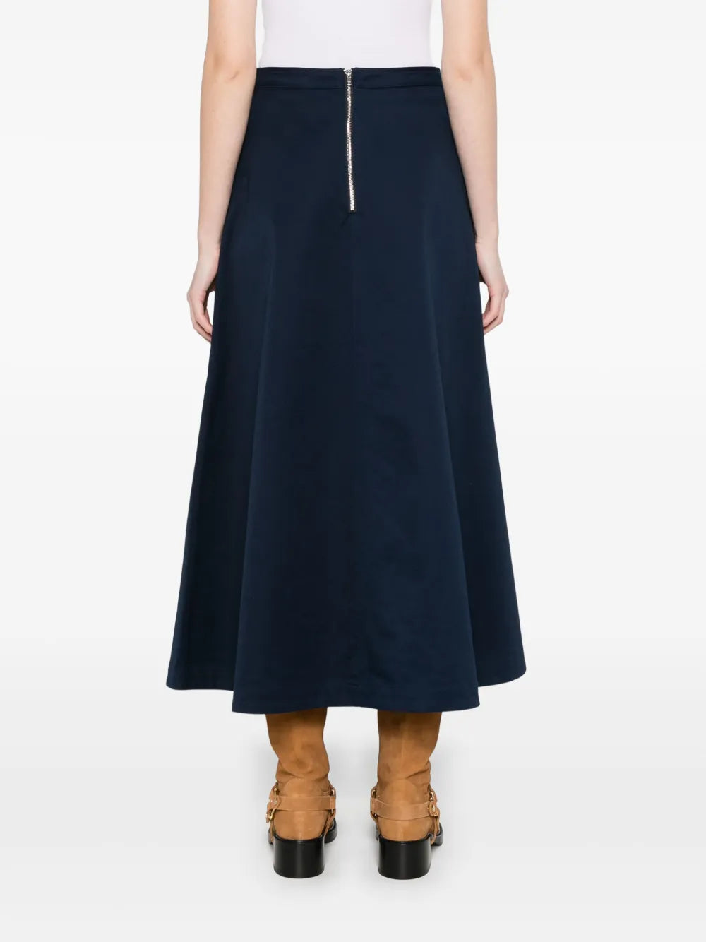 Add  A-line midi skirt