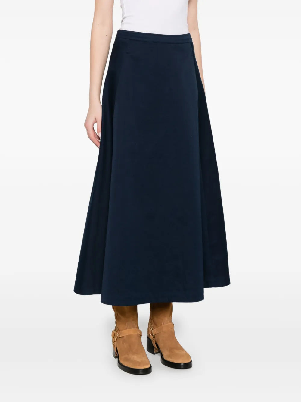 Add  A-line midi skirt