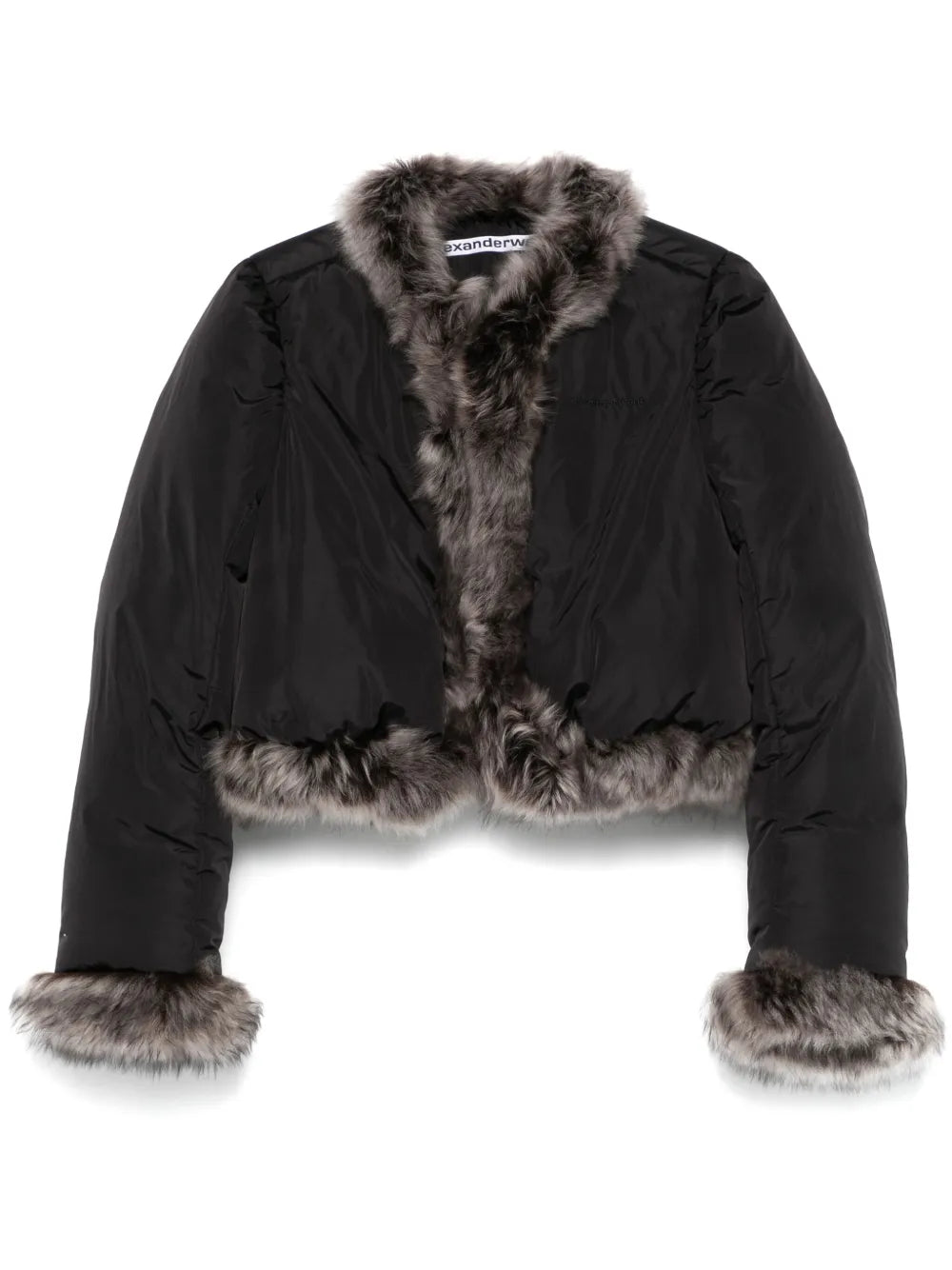 Alexander Wang  faux fur-trim puffer jacket