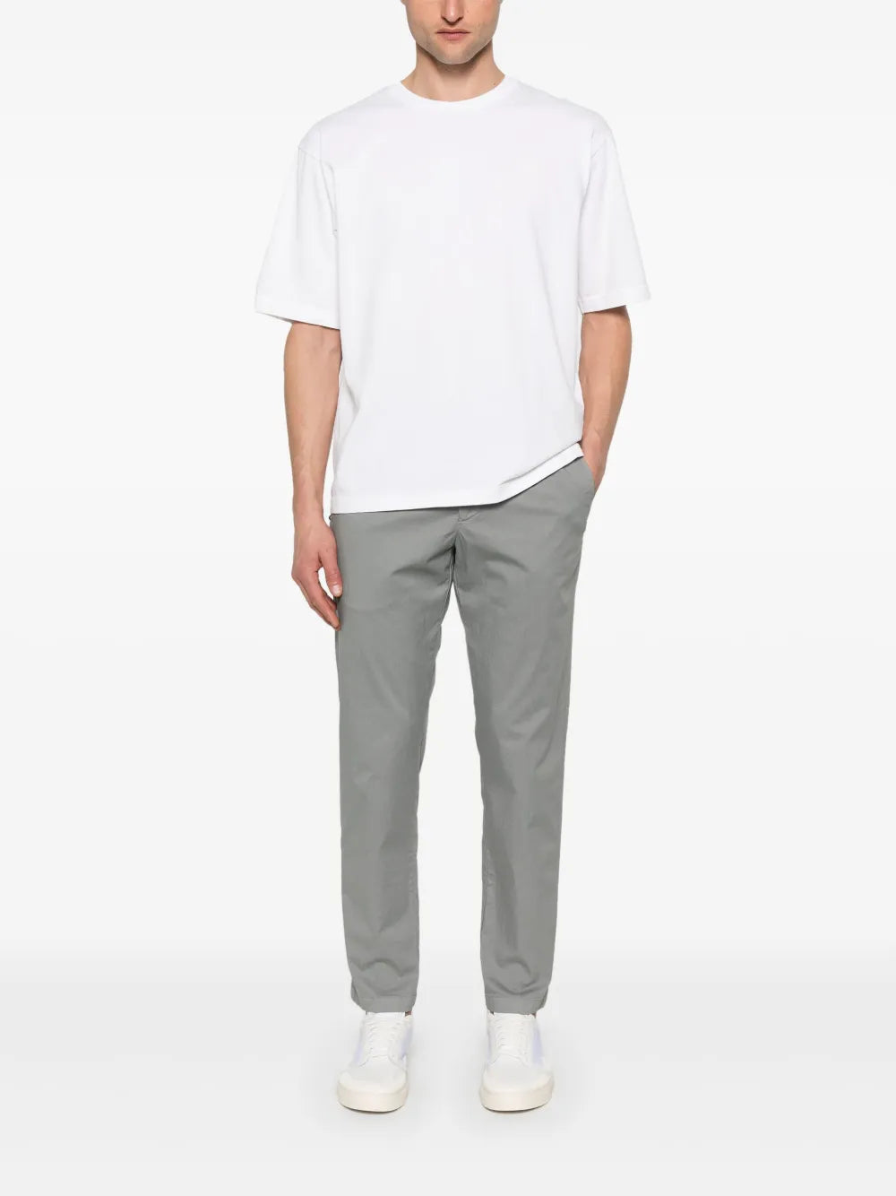 White Sand  belted chino trousers