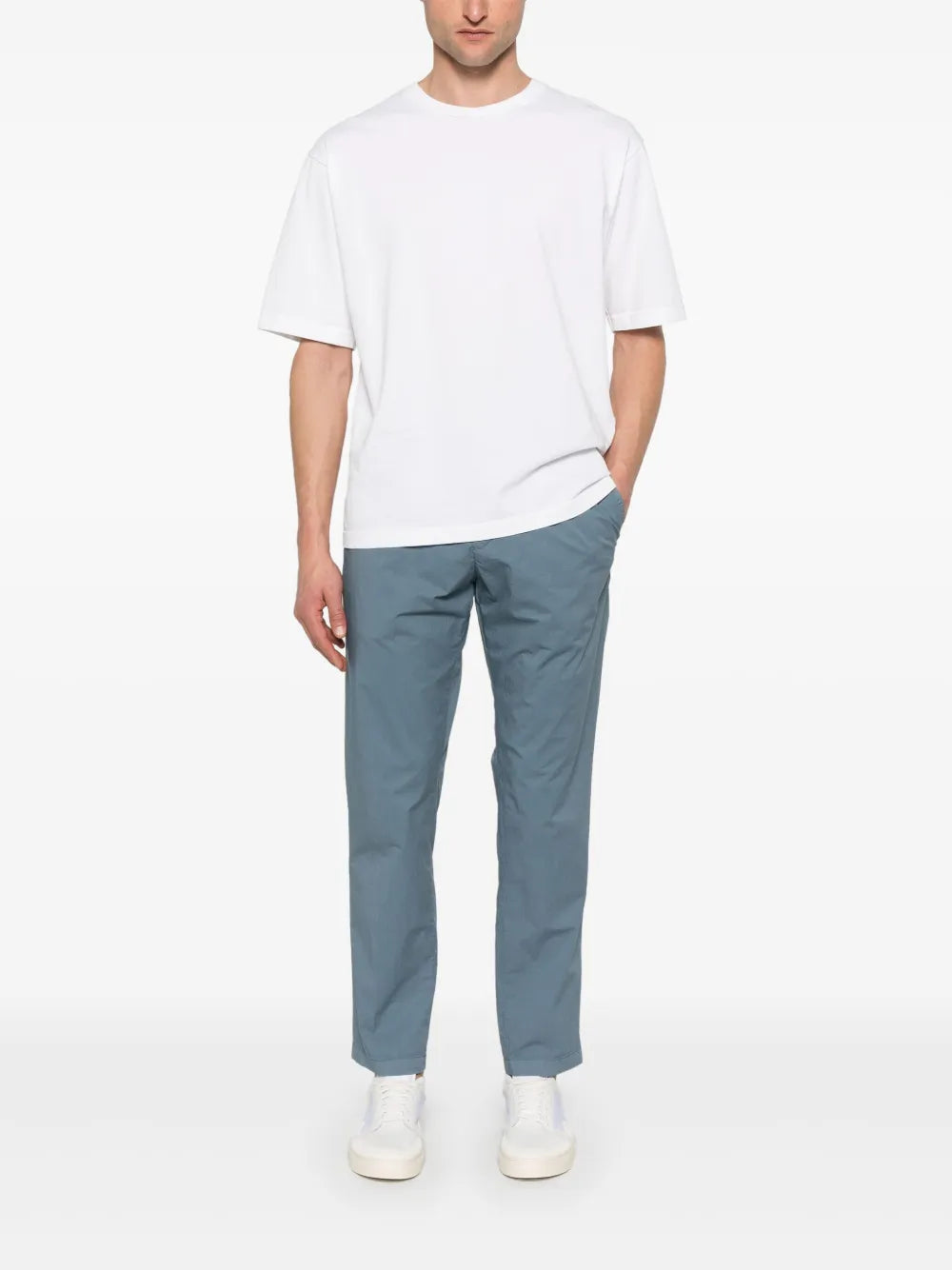 White Sand  belted chino trousers