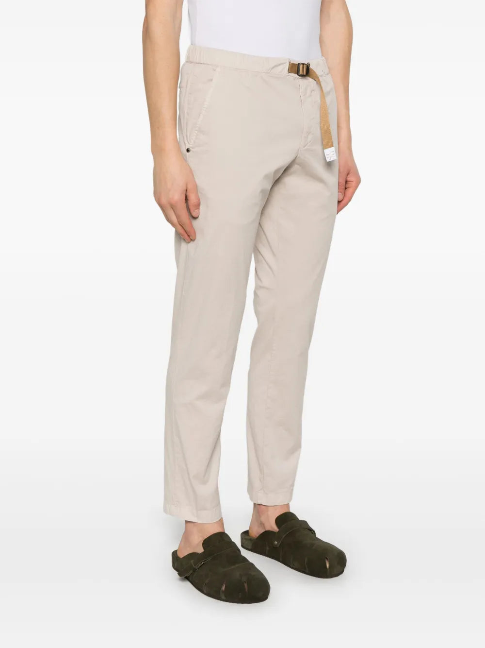 White Sand  belted chino trousers
