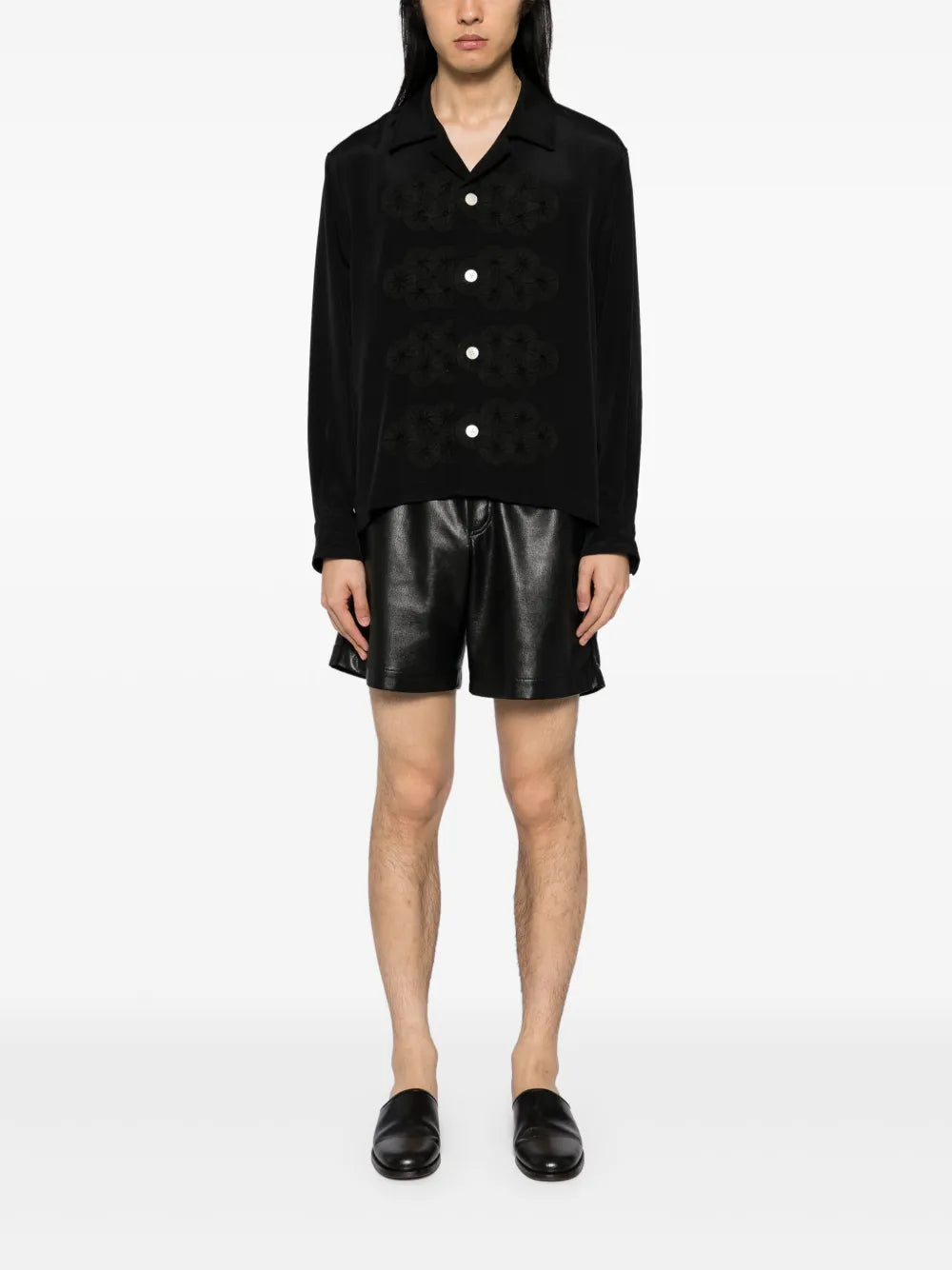 BODE ribbon garland shirt