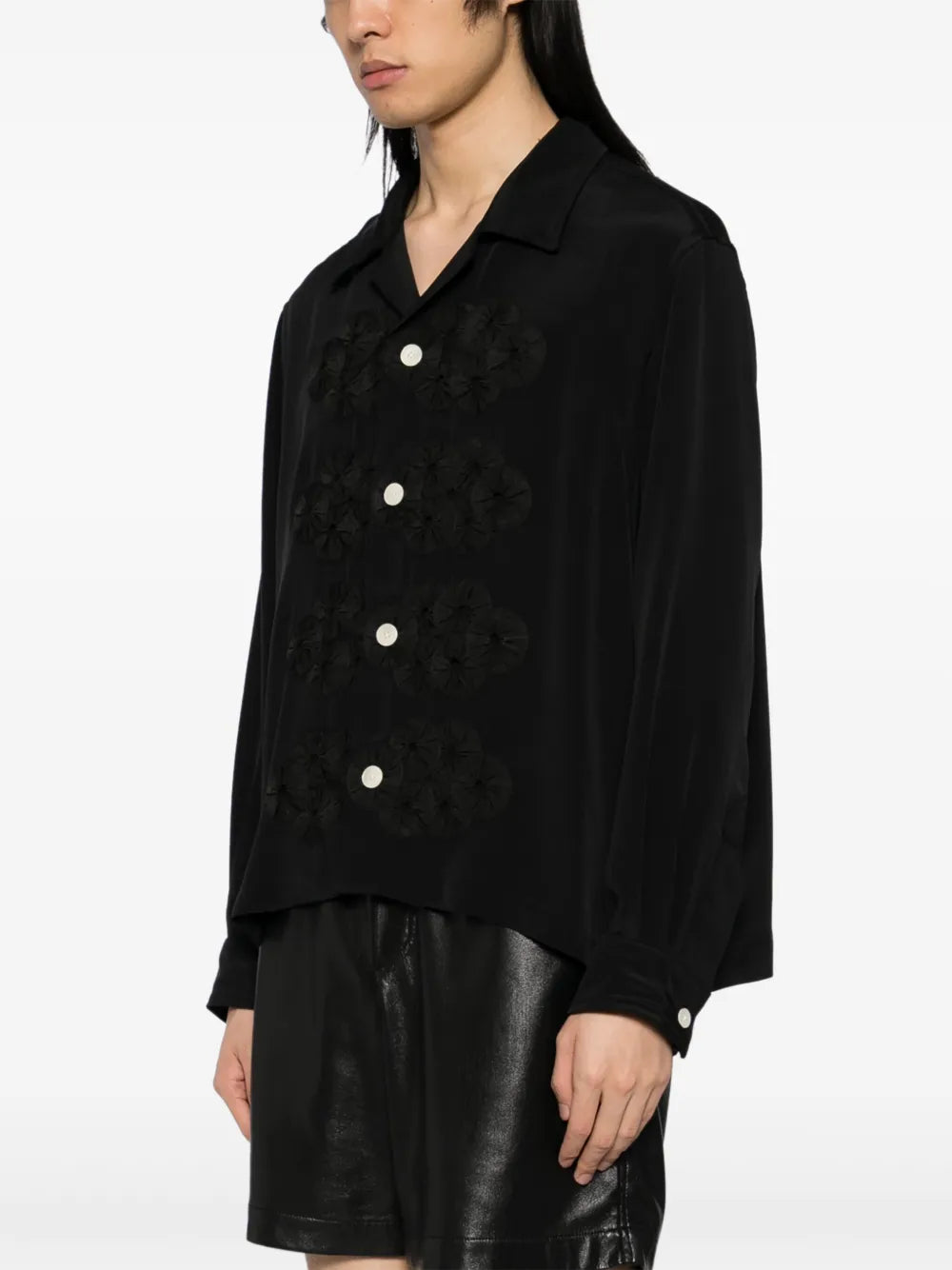 BODE ribbon garland shirt