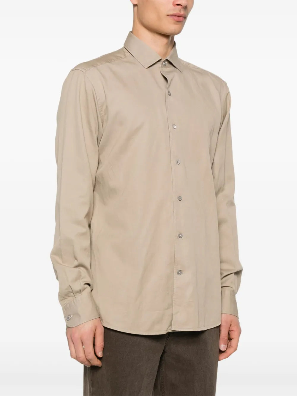 Zegna  spread-collar shirt
