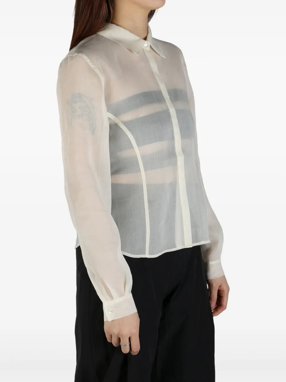 Amomento semi-sheer shirt
