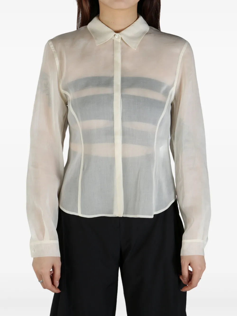 Amomento semi-sheer shirt