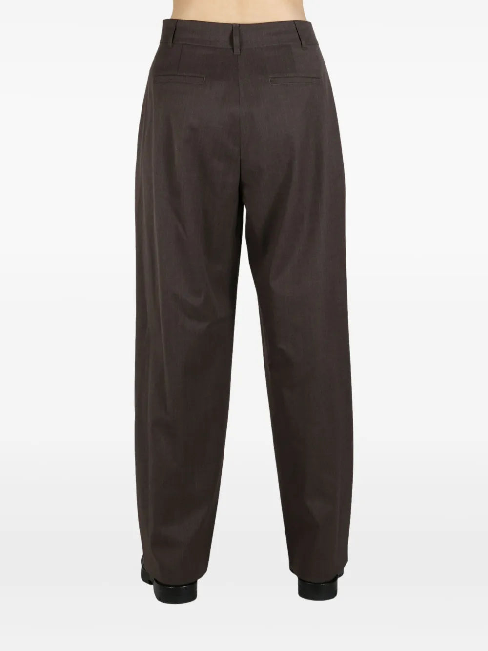 Amomento pleat-detail trousers