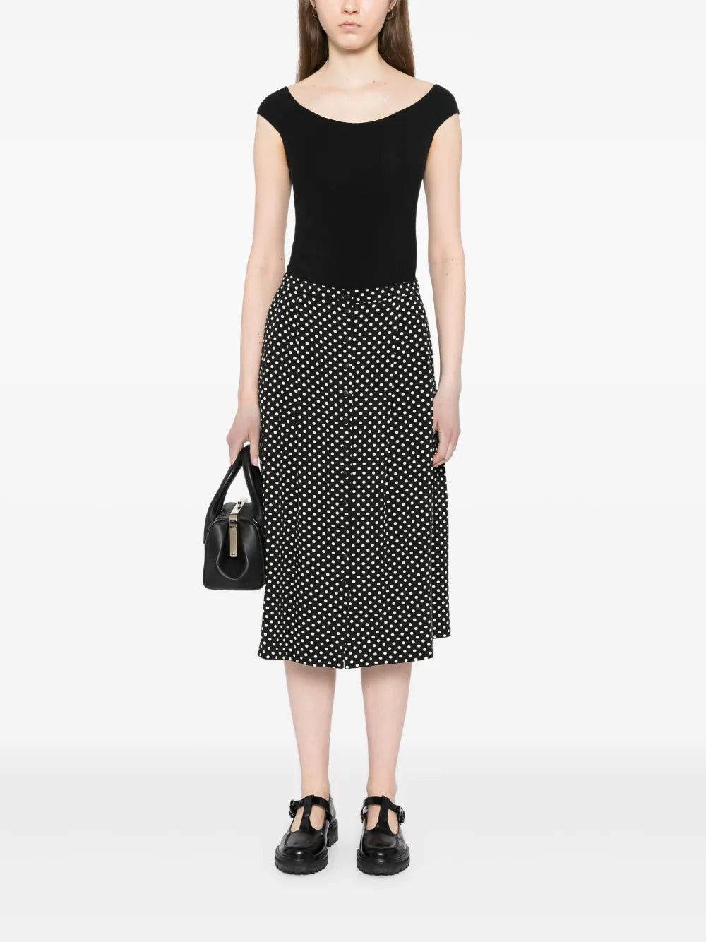 agnès b.  polka-dot loise skirt