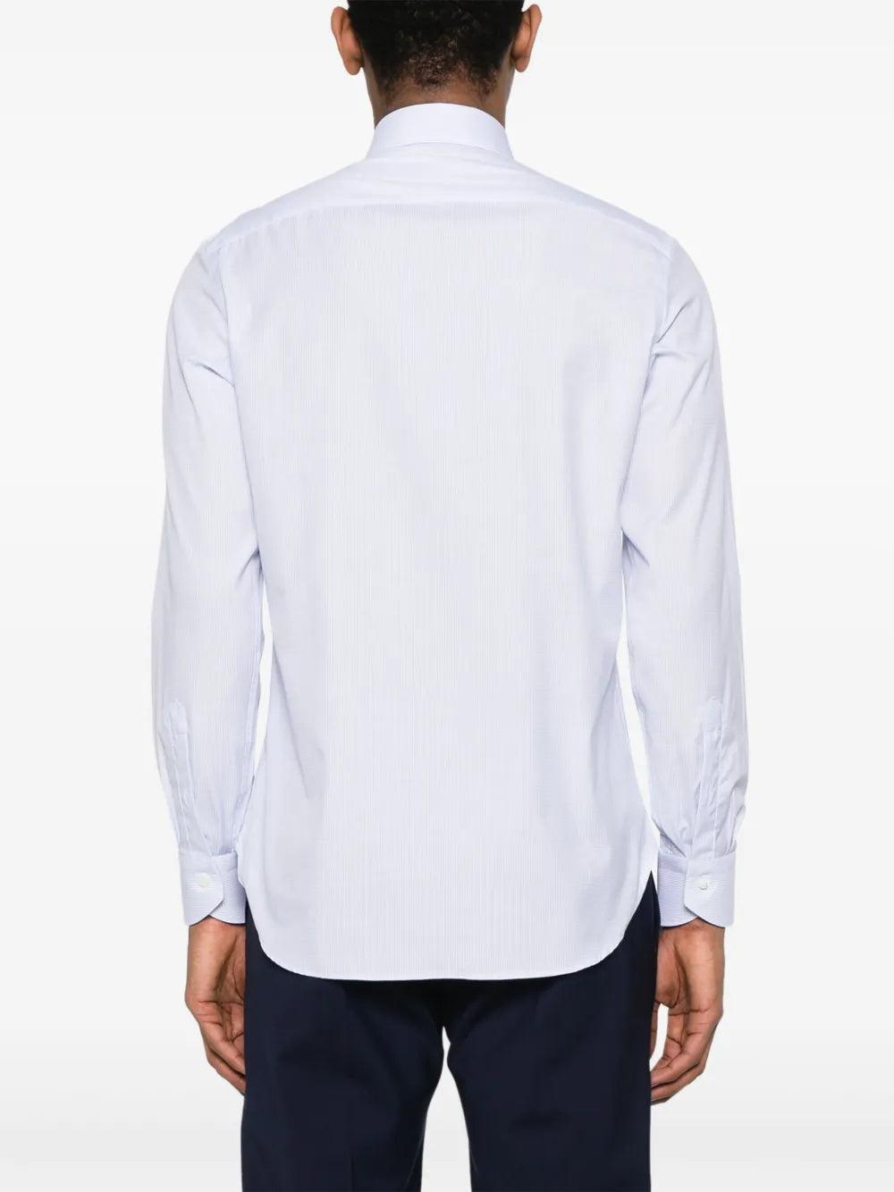 Canali  mini check-pattern shirt