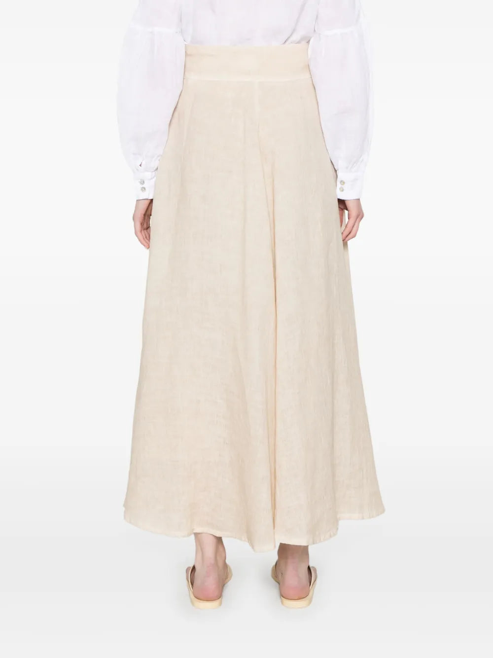 120% Lino  linen midi skirt