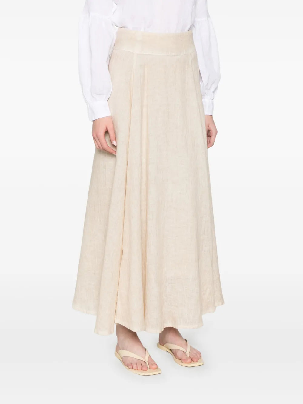120% Lino  linen midi skirt