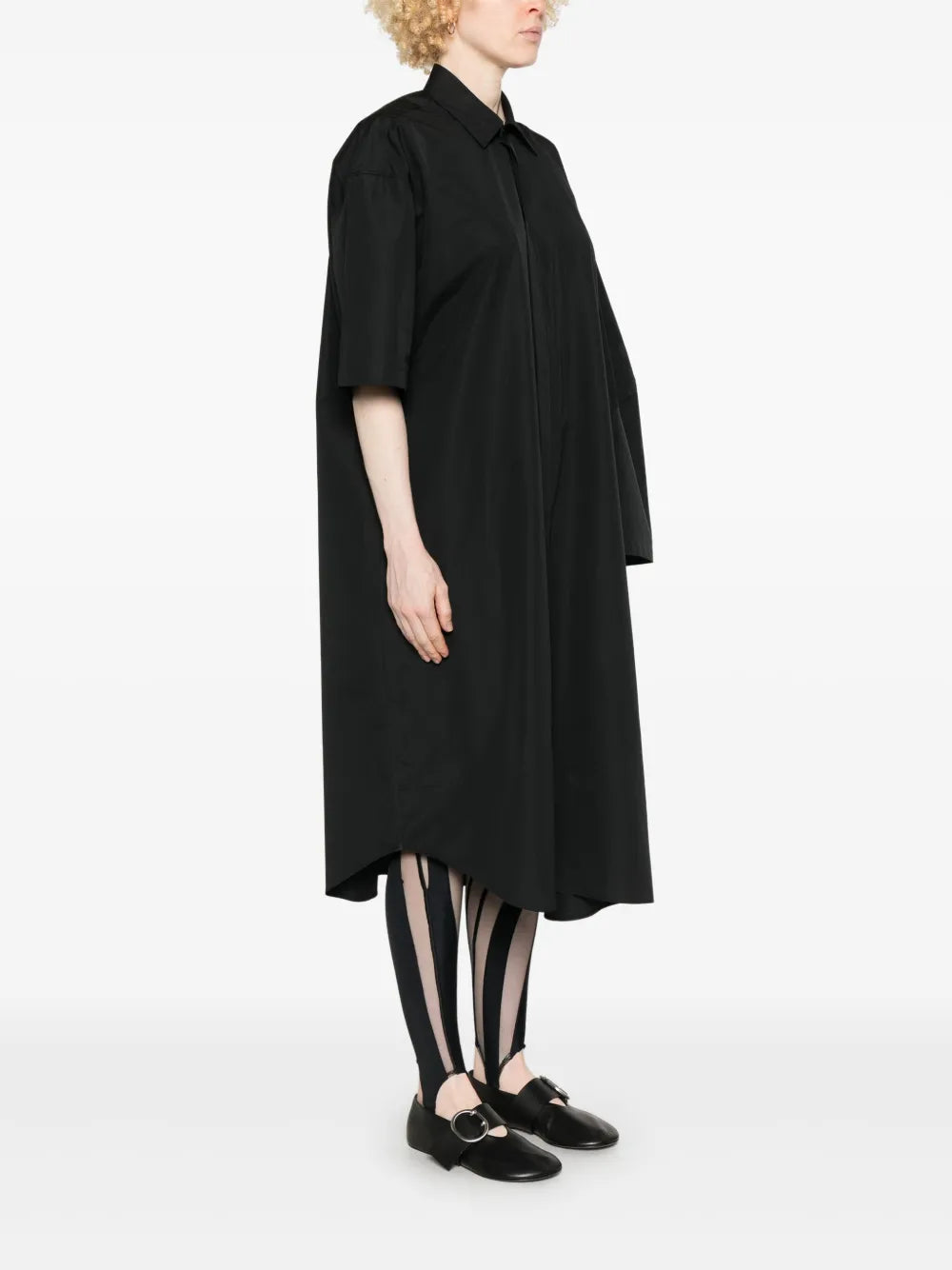ALAINPAUL  extended shirt midi dress