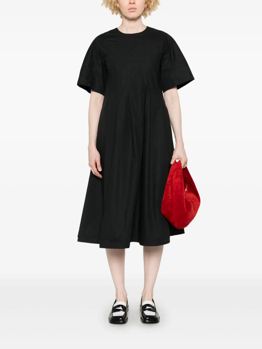 Add  cotton midi dress