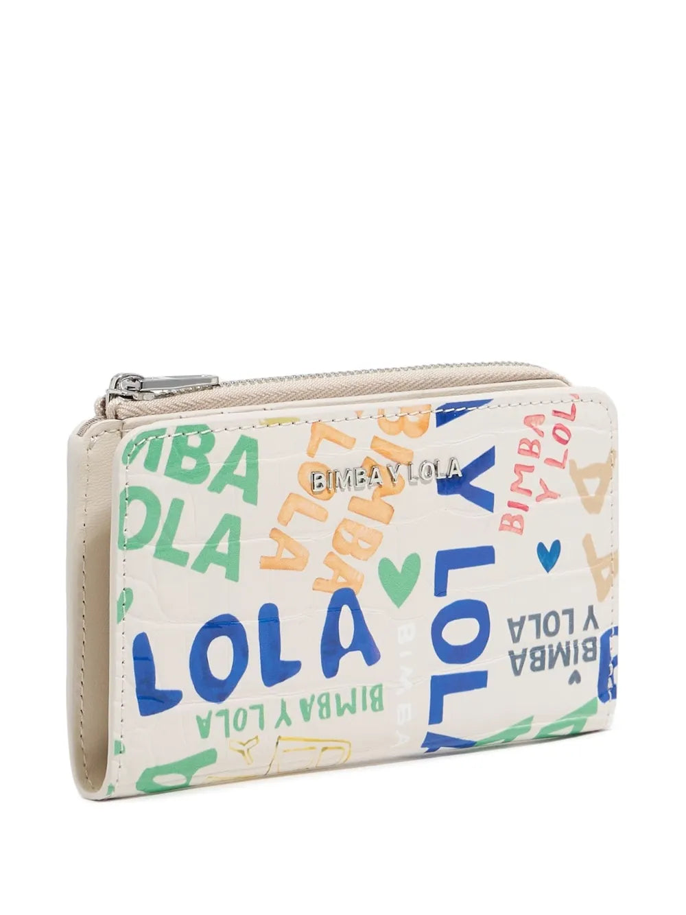 Bimba y Lola  logo-print zip wallet